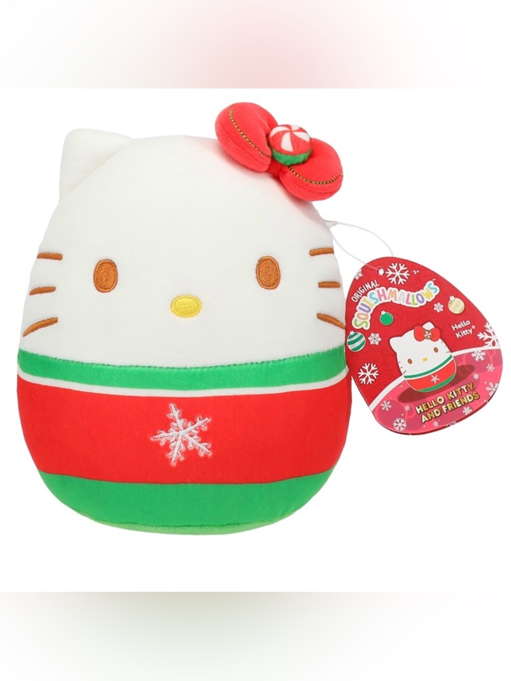 NEW!! Original Squishmallows Hello Kitty Christmas Plush- (NWT)